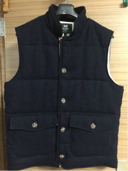 BEAMS メンズ ダウンベスト サイズL