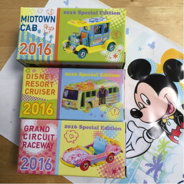 ディズニー トミカ 2016 スペシャルエディション 全3種類