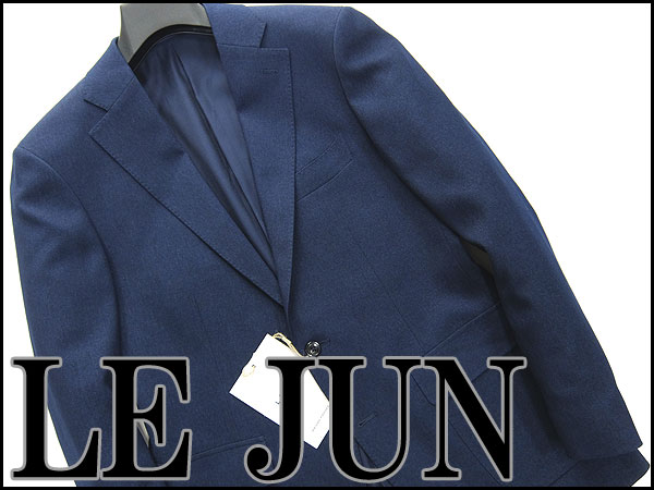 LE JUNジュンメン 秋冬ウールツイルジャケットM紺★J23220 SALE