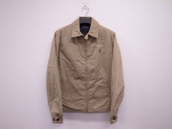 美品☆POLOラルフローレン裏チェックスイングトップSベージュ ら