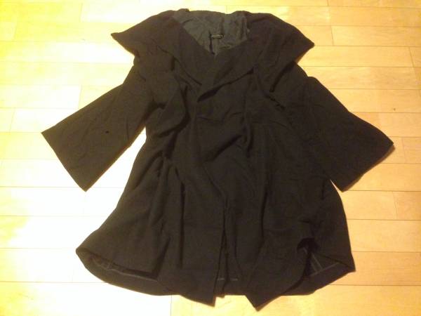 ◆コムデギャルソン◆ドレープウールコート 黒 激レア 美品