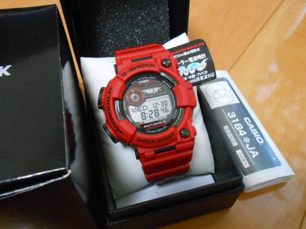 ◆即決/美品◆バーニングレッド/フロッグマン【GWF-1000RD-4JR