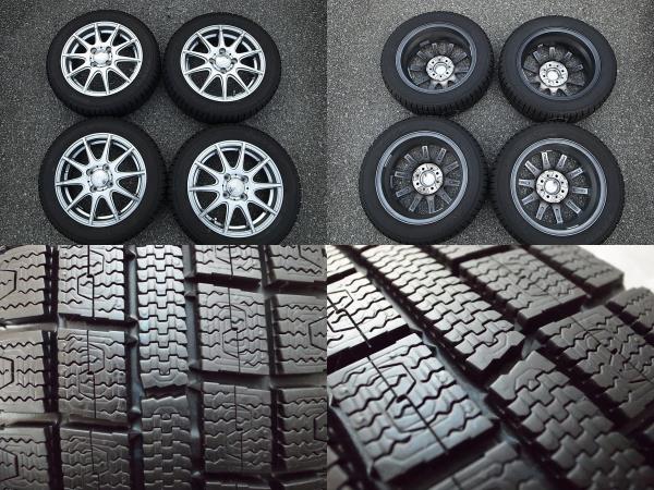 155/65R14スタッドレスアルミ4本セット2014年製◇ステラムーブ等