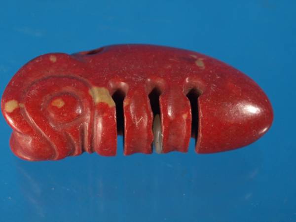 委託品 紀元前！中国紅山文化 鶏血置物 ※激安骨董品 中国古美術 黒色