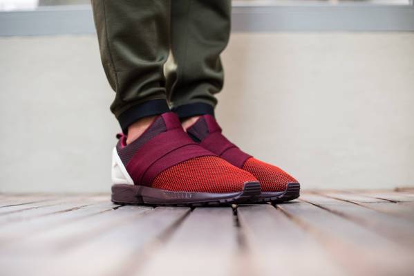 美品！X5 現Flux　26cm adidas originals ZX FLUX SLIP ON 26.5 RED バーガンディー adidas ZX