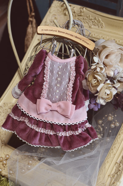 ◆幼SDサイズ ボークス製アンティーク調ワンピース／USED◆