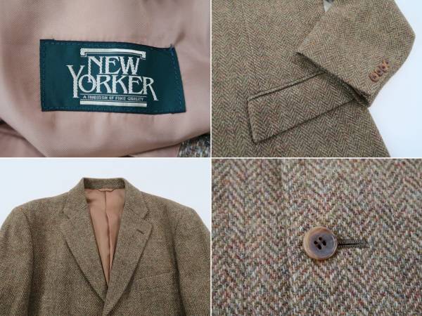 極厚手★ニューヨーカー　ツイードジャケット A8