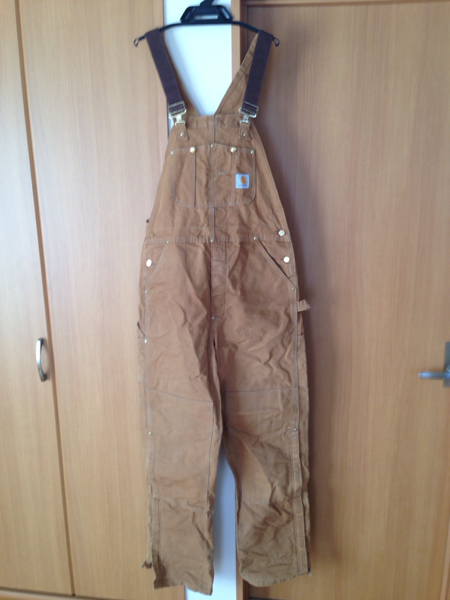 カーハート ブラウンダック オーバーオール USA製 36インチ