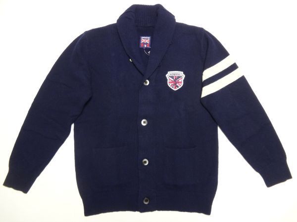アドミラル ☆新品!!アドミラル☆ウールカーディガンL/紺ニットAdmiral 