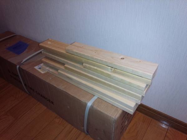 未使用タイヤチェンジャー　おまけで足で押さえる用当て木付き_2