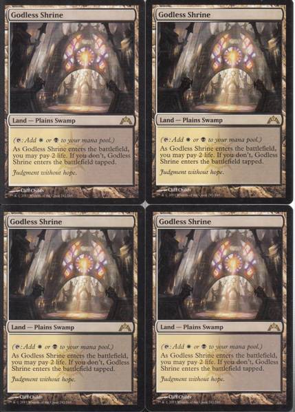 MTG/英語版/神無き祭殿4枚/レア Magic: The Gathering ゲーム 【公式通販】