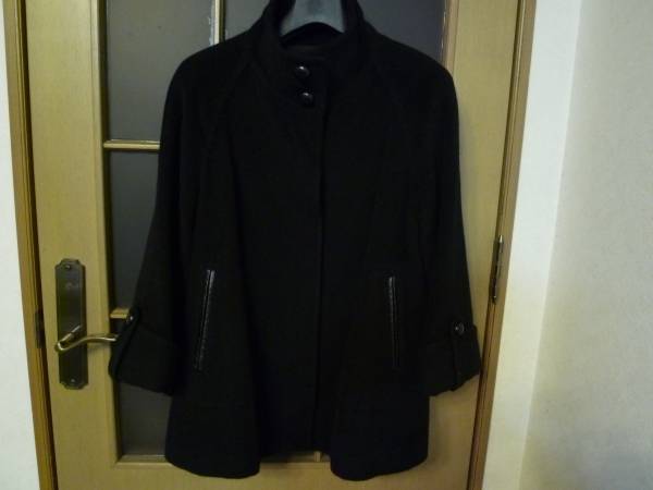 アンタイトル　黒　コート　大きいサイズ　42（44）　13~15号