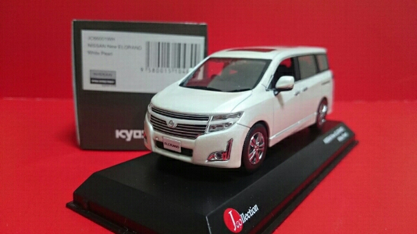 京商 日産 エルグランド パールホワイト 1/43 JC16025W【入手困難】 最安値挑戦！中古 1/43 ニュー エルグランド ホワイトパール