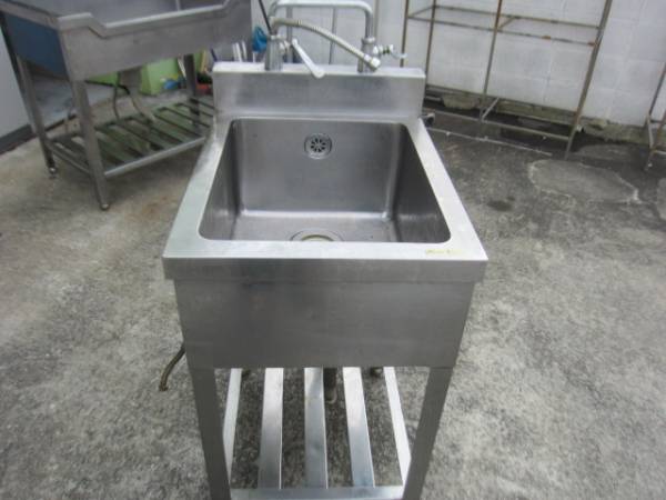 ▲DD-1019 ステンレス製一層式シンク 流し台 業務用 厨房 USED▲