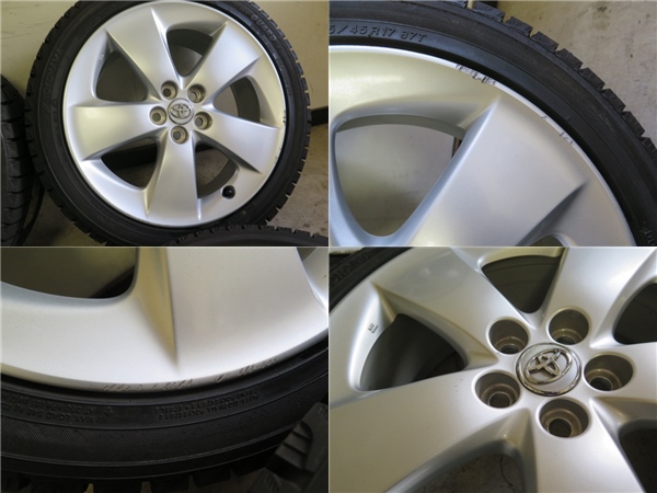 冬用 トヨタ 30プリウスSツーリング純正 バリ山215/45R17 タイヤ