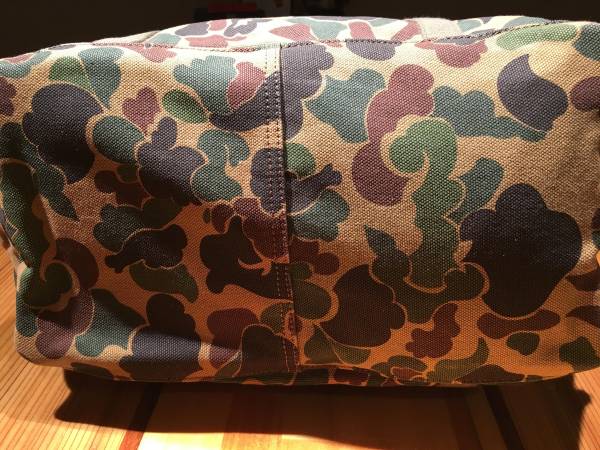 ラギット◎RRL★迷彩/カモ＆肉厚キャンバス トートバッグ(大)