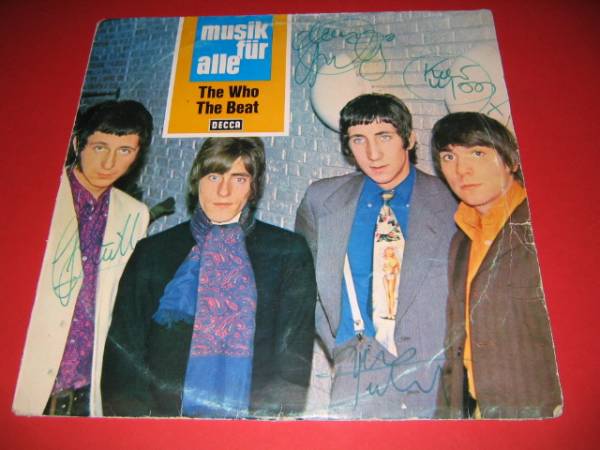直筆サイン入り12''レコード THE WHO
