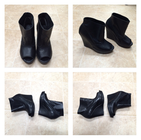 美品 Zucca ズッカ レザー ショートブーツ S 黒 ズッカ レザー ブーツ 