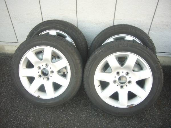 BMW E46 3シリーズ 純正 アルミ 205/55R16 スタッドレス付 4本