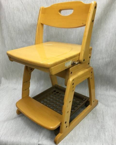 ○KOIZUMI 小泉 学習椅子 チェア 座面スライド 木製 ***こ案内は