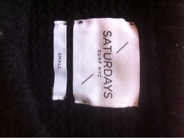 14AW saturdays surf サタデーズサーフ バイカラーニット セータ