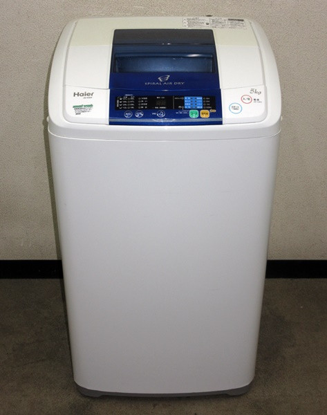 2012年製☆Haier☆風乾燥＆ステンレス槽☆5.0kg洗濯機(