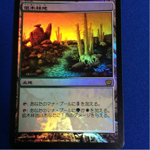mtg 低木林地 日本語 foil