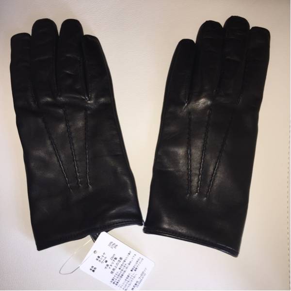 新品 ユナイテッドアローズ レザーグローブ 手袋 カシミヤ