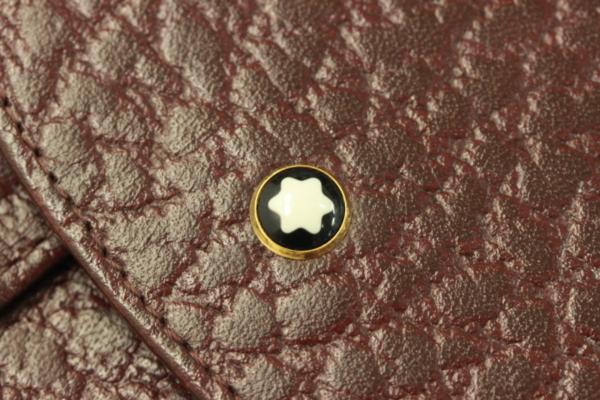 非売品 モンブラン ホック式 レザーケース ボルドー