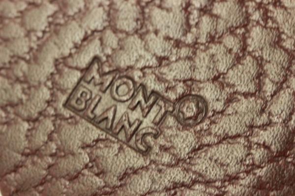 非売品 モンブラン ホック式 レザーケース ボルドー