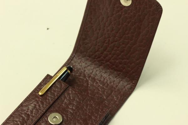 非売品 モンブラン ホック式 レザーケース ボルドー