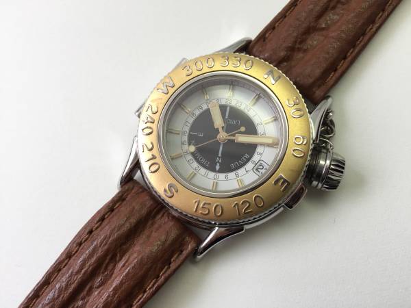 お勧め！美品！レビュートーメン 腕時計 ランドマーク レザー