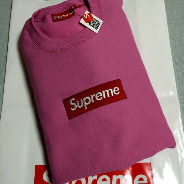 Supreme Small Box Crewneck 23ss Pink