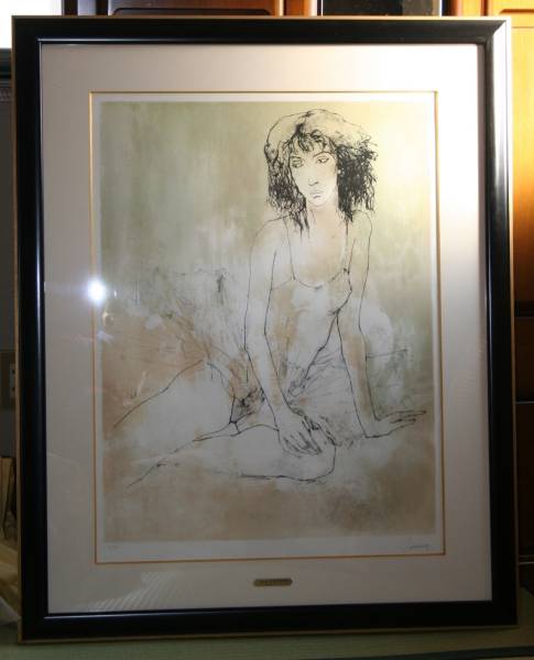 ジャン・ジャンセン/リトグラフ/パメラ/直筆サイン/ed.120