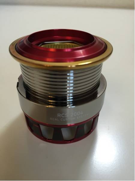 フィッシング ダイワ RCS エアスプール2 2004 レッド 美品 SLPワークス