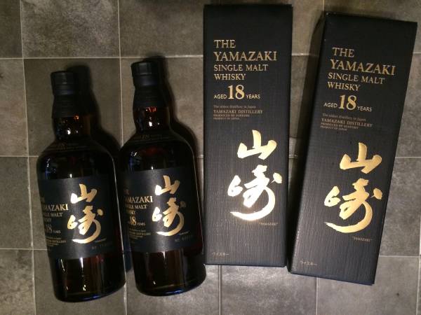 サントリー　山崎18年 700ml 43° 2本 セット　箱入り　新品