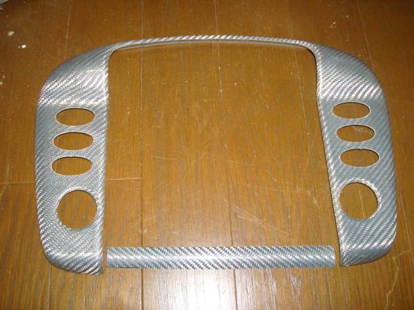 ポルシェ996後期　シルバーカーボンセンターエアコンカバー中古