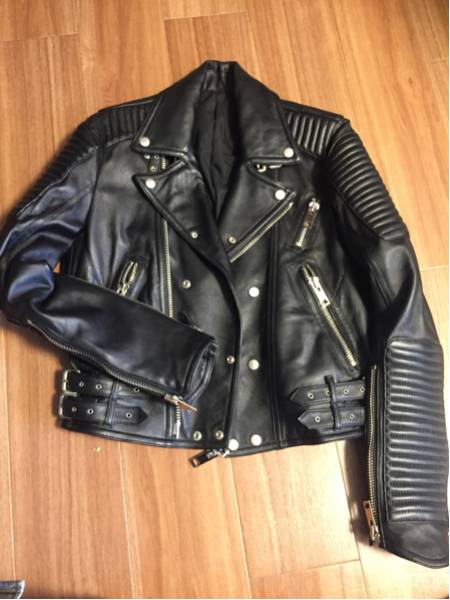 STUD OMME BALMANラムレザーライダース 別注品美品46 最落無売切