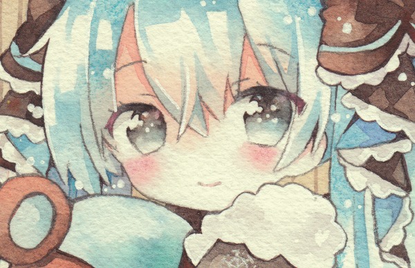 同人手描きイラスト「mikuchoco」初音ミク　ミクチョコ