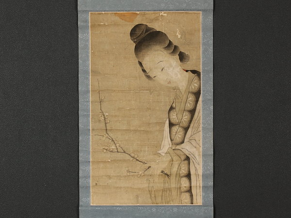 伝来】z4814 古画 美人図 中国画 4814U6Qmyj 【公式通販】