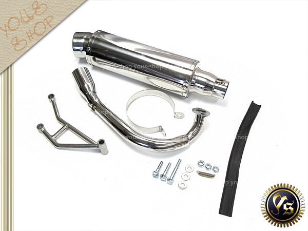 新品 クレアスクーピー AF55 オール ステンレス マフラー ZOOMER