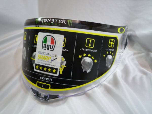 AGV GP Pista Corsa クリアー 未使用 ロッシ モンスターエナジー