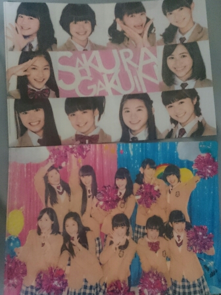 さくら学院 2015年度 ハートの地球 クリアファイル 未使用新品