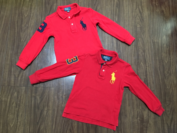 美品　ラルフローレン　ビッグポニー長袖ポロシャツ　２枚セット