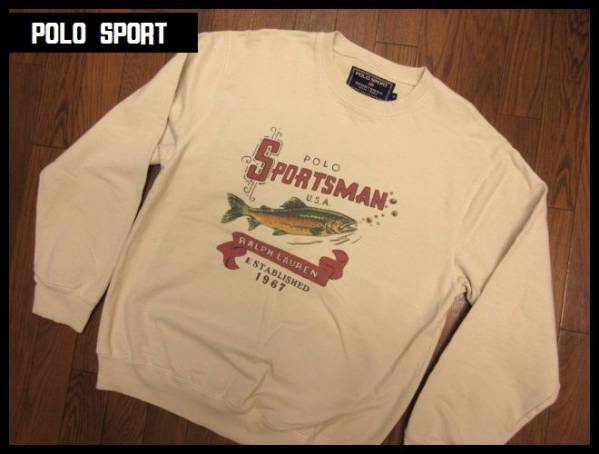 希少90s POLO SPORT SPORTSMAN ポロ ラルフローレン スウェットM