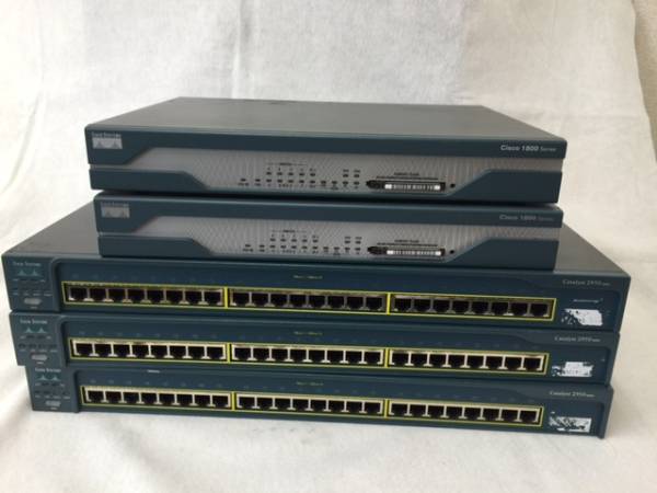 CCNA、CCNP】Cisco 1812J 3台セット CISCO CCNA CCNP LAB KIT FREE
