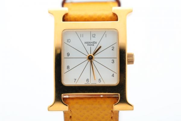 HERMES エルメス 腕時計 レディース Hウォッチ イエロー
