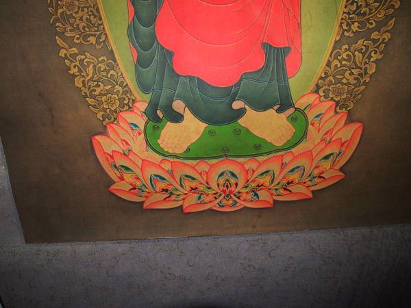 品質保証，限定SALE】 蔵整理品 中国清時代掛け軸 肉筆水彩絵 骨董品