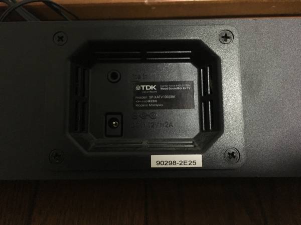 美品 TDK サウンドバー 薄型テレビ用スピーカー SP-XATV1000BK