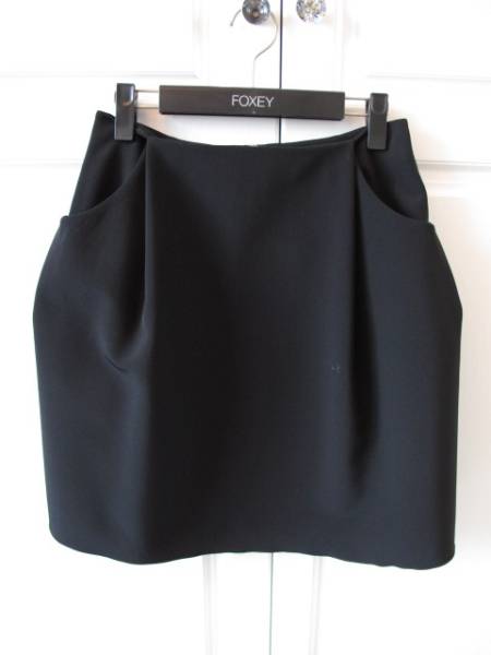 FOXEY NY スカート イリプスフレアー ＃40 黒 2015年 美品 【公式通販】
